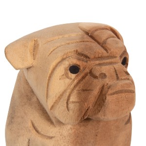 70915 ΕΠΙΤΡΑΠΕΖΙΟ ΔΙΑΚΟΣΜΗΤΙΚΟ DOZER BULLDOG ΞΥΛΟ SUAR ΣΕ ΦΥΣΙΚΟ ΧΡΩΜΑ HM7923 9x8x12Y εκ.