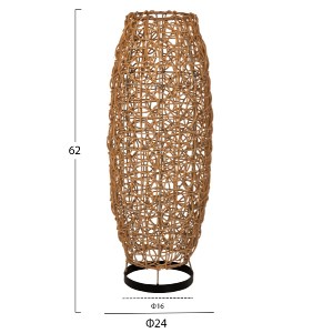 70962 ΦΩΤΙΣΤΙΚΟ ΔΑΠΕΔΟΥ HM7877 RATTAN ΣΕ ΦΥΣΙΚΟ ΧΡΩΜΑ Φ24x62Yεκ.