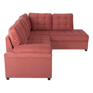 71022 ΚΑΝΑΠΕΣ ΚΡΕΒΑΤΙ JADE HM3144.03R ΔΕΞΙΑ ΓΩΝΙΑ ΣΑΠΙΟ ΜΗΛΟ ΒΕΛΟΥΔΟ 250x80-180x73-88Υεκ.