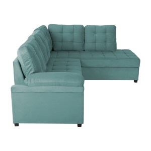 71023 ΚΑΝΑΠΕΣ ΚΡΕΒΑΤΙ JADE HM3144.04R ΔΕΞΙΑ ΓΩΝΙΑ ΒΕΡΑΜΑΝ ΒΕΛΟΥΔΟ 250x80-180x73-88Υεκ.