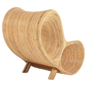 71064 ΠΟΛΥΘΡΟΝΑ CURVY LOUNGE HM9645.01 ΑΠΟ RATTAN ΣΕ ΦΥΣΙΚΗ ΑΠΟΧΡΩΣΗ 63x128x97Y εκ.