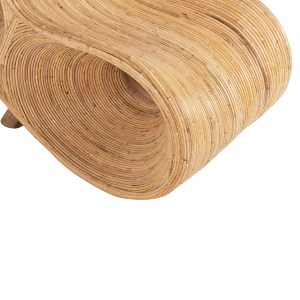 71064 ΠΟΛΥΘΡΟΝΑ CURVY LOUNGE HM9645.01 ΑΠΟ RATTAN ΣΕ ΦΥΣΙΚΗ ΑΠΟΧΡΩΣΗ 63x128x97Y εκ.