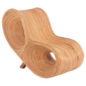 71064 ΠΟΛΥΘΡΟΝΑ CURVY LOUNGE HM9645.01 ΑΠΟ RATTAN ΣΕ ΦΥΣΙΚΗ ΑΠΟΧΡΩΣΗ 63x128x97Y εκ.