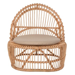 71129 ΠΟΛΥΘΡΟΝΑ ENTROPY HM9840.01 RATTAN ΦΥΣΙΚΟ ΜΕ ΕΚΡΟΥ ΜΑΞΙΛΑΡΙ 80x97x85Υεκ.