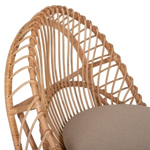 71129 ΠΟΛΥΘΡΟΝΑ ENTROPY HM9840.01 RATTAN ΦΥΣΙΚΟ ΜΕ ΕΚΡΟΥ ΜΑΞΙΛΑΡΙ 80x97x85Υεκ.