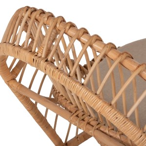 71129 ΠΟΛΥΘΡΟΝΑ ENTROPY HM9840.01 RATTAN ΦΥΣΙΚΟ ΜΕ ΕΚΡΟΥ ΜΑΞΙΛΑΡΙ 80x97x85Υεκ.