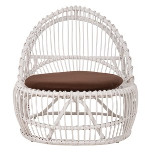 71130 ΠΟΛΥΘΡΟΝΑ ENTROPY HM9840.02 RATTAN ΛΕΥΚΟ ΜΕ ΚΑΦΕ ΜΑΞΙΛΑΡΙ 80x97x85Υεκ.