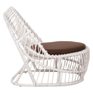 71130 ΠΟΛΥΘΡΟΝΑ ENTROPY HM9840.02 RATTAN ΛΕΥΚΟ ΜΕ ΚΑΦΕ ΜΑΞΙΛΑΡΙ 80x97x85Υεκ.