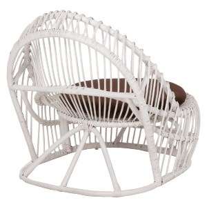 71130 ΠΟΛΥΘΡΟΝΑ ENTROPY HM9840.02 RATTAN ΛΕΥΚΟ ΜΕ ΚΑΦΕ ΜΑΞΙΛΑΡΙ 80x97x85Υεκ.