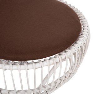 71130 ΠΟΛΥΘΡΟΝΑ ENTROPY HM9840.02 RATTAN ΛΕΥΚΟ ΜΕ ΚΑΦΕ ΜΑΞΙΛΑΡΙ 80x97x85Υεκ.