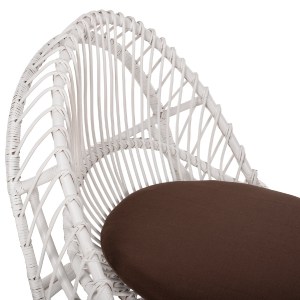 71130 ΠΟΛΥΘΡΟΝΑ ENTROPY HM9840.02 RATTAN ΛΕΥΚΟ ΜΕ ΚΑΦΕ ΜΑΞΙΛΑΡΙ 80x97x85Υεκ.