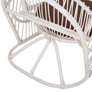 71130 ΠΟΛΥΘΡΟΝΑ ENTROPY HM9840.02 RATTAN ΛΕΥΚΟ ΜΕ ΚΑΦΕ ΜΑΞΙΛΑΡΙ 80x97x85Υεκ.