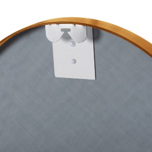 71132 ΚΑΘΡΕΠΤΗΣ ΤΟΙΧΟΥ ΣΤΡΟΓΓΥΛΟΣ HM9582.30 ΣΚΕΛΕΤΟΣ ΑΛΟΥΜΙΝΙΟΥ ΣΕ ΧΡΥΣΟ ΧΡΩΜΑ Φ50x3εκ.
