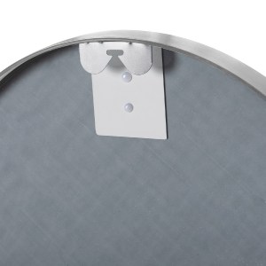 71133 ΚΑΘΡΕΠΤΗΣ ΤΟΙΧΟΥ ΣΤΡΟΓΓΥΛΟΣ HM9582.40 ΣΚΕΛΕΤΟΣ ΑΛΟΥΜΙΝΙΟΥ ΣΕ ΑΣΗΜΙ ΧΡΩΜΑ Φ50x3εκ.
