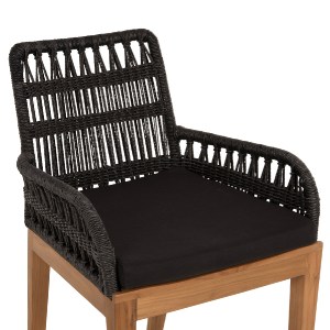 71135 ΠΟΛΥΘΡΟΝΑ STARDOM HM9760.03 ΞΥΛΟ ΤΕΑΚ ΣΕ ΜΕΛΙ ΚΑΙ ΜΑΥΡΟ ΣΧΟΙΝΙ 57x65x83Yεκ.