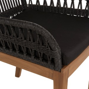 71135 ΠΟΛΥΘΡΟΝΑ STARDOM HM9760.03 ΞΥΛΟ ΤΕΑΚ ΣΕ ΜΕΛΙ ΚΑΙ ΜΑΥΡΟ ΣΧΟΙΝΙ 57x65x83Yεκ.