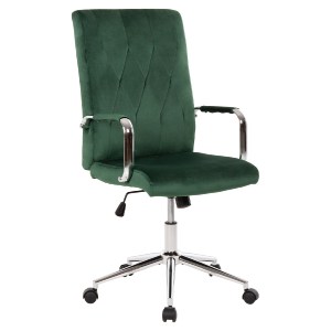 71191 ΚΑΡΕΚΛΑ ΓΡΑΦΕΙΟΥ JOSEF HM1181.03 ΚΥΠΑΡΙΣΣΙ ΒΕΛΟΥΔΟ-INOX ΒΑΣΗ 58x61x105-113Yεκ.
