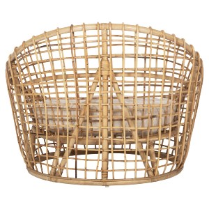 71207 ΠΟΛΥΘΡΟΝΑ ENTO HM9814 RATTAN ΣΕ ΦΥΣΙΚΟ-ΛΕΥΚΟ ΜΑΞΙΛΑΡΙ 106x94x82Yεκ.
