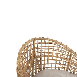 71207 ΠΟΛΥΘΡΟΝΑ ENTO HM9814 RATTAN ΣΕ ΦΥΣΙΚΟ-ΛΕΥΚΟ ΜΑΞΙΛΑΡΙ 106x94x82Yεκ.