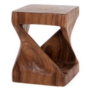 71241 ΣΚΑΜΠΟ GEBO HM9754 ΤΕΤΡΑΓΩΝΟ ΑΠΟ ΞΥΛΟ SUAR ΣΕ ΚΑΡΥΔΙ 35x35x46,5Y εκ.