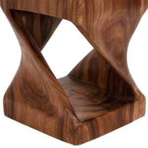 71241 ΣΚΑΜΠΟ GEBO HM9754 ΤΕΤΡΑΓΩΝΟ ΑΠΟ ΞΥΛΟ SUAR ΣΕ ΚΑΡΥΔΙ 35x35x46,5Y εκ.