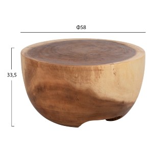 71265 ΤΡΑΠΕΖΙ ΒΟΗΘΗΤΙΚΟ POMPU HM9794 ΜΑΣΙΦ ΞΥΛΟ SUAR Φ58x33,5Υεκ.