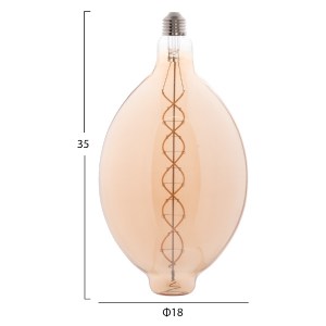 71280 ΛΑΜΠΤΗΡΑΣ BT180 LED FILAMENT 8W E27 3000K TEA COLOR DIMMABLE HM4051.02