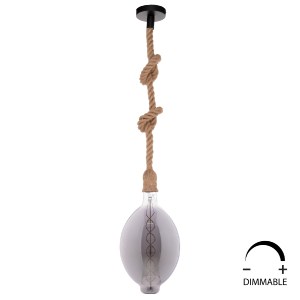 71281 ΛΑΜΠΤΗΡΑΣ LED FILAMENT 8W E27 3000K SMOKE DIMMABLE HM4051.03
