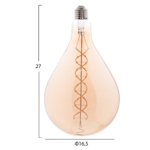 71282 ΛΑΜΠΤΗΡΑΣ A160 LED FILAMENT 8W E27 3000K TEA COLOR DIMMABLE HM4052.02