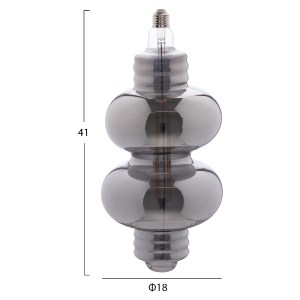 71285 ΛΑΜΠΤΗΡΑΣ LED FILAMENT 8W E27 3000K SMOKE COLOR DIMMABLE  HM4053.03