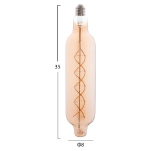 71293 ΛΑΜΠΤΗΡΑΣ JHD-NW7775 LED FILAMENT 8W E27 3000K GOLD COLOR DIMMABLE HM4055.02