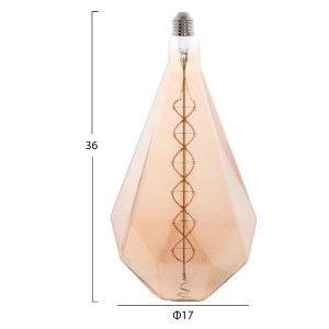 71297 ΛΑΜΠΤΗΡΑΣ LED FILAMENT 8W E27 3000K GOLD COLOR DIMMABLE HM4057