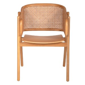 71332 ΠΟΛΥΘΡΟΝΑ KENLEE HM9872 ΦΡΑΞΙΝΟΣ ΚΑΙ ΦΥΣΙΚΟ RATTAN RATTAN ΣΕ ΦΥΣΙΚΟ 57,5x55x81Yεκ.