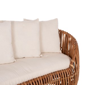 71400 ΚΑΝΑΠΕΣ-ΑΝΑΚΛΙΝΤΡΟ LANTRY HM5991 ΦΥΣΙΚΟ RATTAN- ΛΕΥΚΑ ΜΑΞΙΛΑΡΙΑ 215x60x78Yεκ.