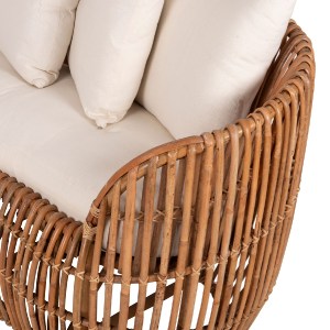71400 ΚΑΝΑΠΕΣ-ΑΝΑΚΛΙΝΤΡΟ LANTRY HM5991 ΦΥΣΙΚΟ RATTAN- ΛΕΥΚΑ ΜΑΞΙΛΑΡΙΑ 215x60x78Yεκ.