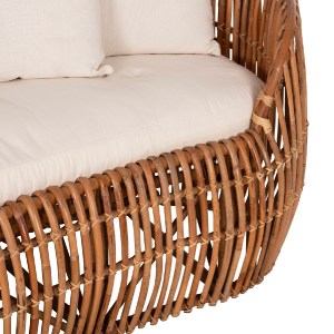 71400 ΚΑΝΑΠΕΣ-ΑΝΑΚΛΙΝΤΡΟ LANTRY HM5991 ΦΥΣΙΚΟ RATTAN- ΛΕΥΚΑ ΜΑΞΙΛΑΡΙΑ 215x60x78Yεκ.