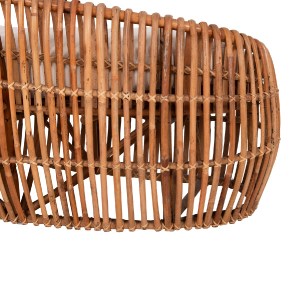 71400 ΚΑΝΑΠΕΣ-ΑΝΑΚΛΙΝΤΡΟ LANTRY HM5991 ΦΥΣΙΚΟ RATTAN- ΛΕΥΚΑ ΜΑΞΙΛΑΡΙΑ 215x60x78Yεκ.