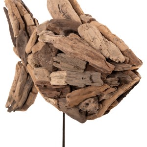 71444 ΕΠΙΤΡΑΠΕΖΙΟ ΔΙΑΚΟΣΜΗΤΙΚΟ ΨΑΡΙ HM4271 DRIFTWOOD ΣΕ ΦΥΣΙΚΟ 40x12x40Υ εκ.