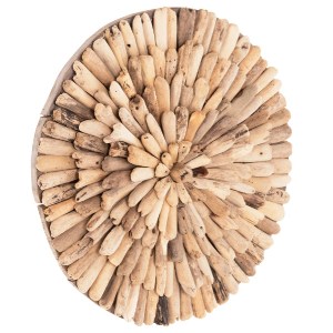 71446 ΔΙΑΚΟΣΜΗΤΙΚΟ ΤΟΙΧΟΥ ΣΤΡΟΓΓΥΛΟ HM4297 DRIFTWOOD ΣΕ ΦΥΣΙΚΟ Φ40 εκ.