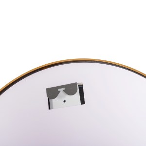 71453 ΚΑΘΡΕΠΤΗΣ ΤΟΙΧΟΥ ΣΤΡΟΓΓΥΛΟΣ HM9580.30 ΑΛΟΥΜΙΝΙΟ ΣΕ ΧΡΥΣΟ-ΦΩΤΙΣΜΟΣ LED Φ60x3εκ.