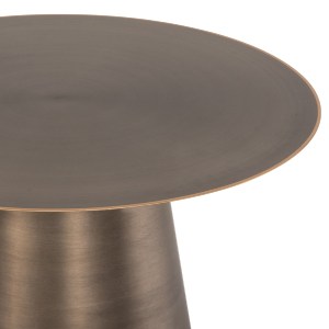 71518 ΤΡΑΠΕΖIA ΣΑΛΟΝΙΟΥ 2ΤΜΧ NICKELY HM9667 ΜΕΤΑΛΛΟ ΣΕ ΑΣΗΜΙ ΜΑΤ Φ80x41Υ & Φ60x36Υ εκ.