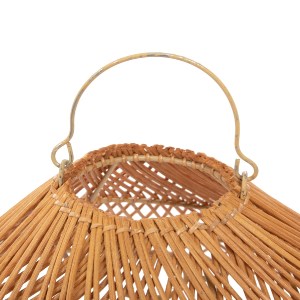71573 ΦΩΤΙΣΤΙΚΟ ΟΡΟΦΗΣ ΚΡΕΜΑΣΤΟ HM7878.01 RATTAN ΣΕ ΜΠΕΖ ΤΗΣ ΑΜΜΟΥ ΧΡΩΜΑ Φ58,5x31Yεκ