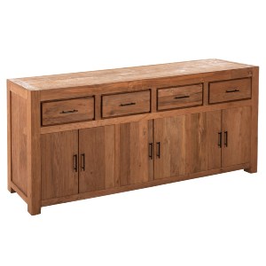 71576 ΜΠΟΥΦΕΣ GRAYSON HM9802 ΑΝΑΚΥΚΛΩΜΕΝΟ ΞΥΛΟ TEAK ΣΕ ΦΥΣΙΚΟ 220x50x90Υεκ.