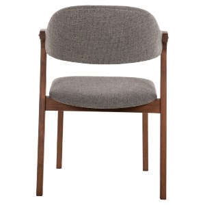 71627 ΚΑΡΕΚΛΑ RIDER HM9734.01 RUBBERWOOD ΣΕ ΚΑΡΥΔΙ-ΥΦΑΣΜΑ ΓΚΡΙ 59x59x83Yεκ.