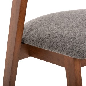 71627 ΚΑΡΕΚΛΑ RIDER HM9734.01 RUBBERWOOD ΣΕ ΚΑΡΥΔΙ-ΥΦΑΣΜΑ ΓΚΡΙ 59x59x83Yεκ.