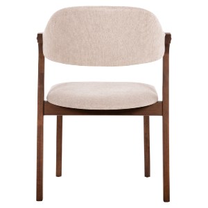 71628 ΚΑΡΕΚΛΑ RIDER HM9734.02 RUBBERWOOD ΣΕ ΚΑΡΥΔΙ-ΥΦΑΣΜΑ ΕΚΡΟΥ 59x59x83Yεκ.