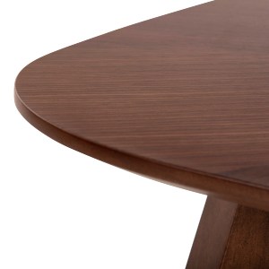 71629 ΤΡΑΠΕΖΙ ΣΑΛΟΝΙΟΥ RINER HM9738 MDF ΜΕ ΚΑΠΛΑΜΑ ΚΑΡΥΔΙΑΣ 100x100x45Yεκ.
