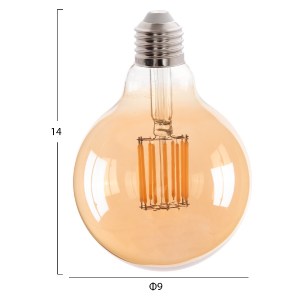 71640 ΛΑΜΠΤΗΡΑΣ GLOBO LED FILAMENT 12W E27 3000K ΧΡΥΣΟ HM4049.02
