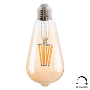 71643 ΛΑΜΠΤΗΡΑΣ HM4188.02 LED FILAMENT 8W E27 DIMMABLE 3000K GOLD