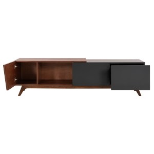 71660 ΕΠΙΠΛΟ ΤΗΛΕΟΡΑΣΗΣ HUDSON HM9748 MDF ΚΑΠΛΑΜΑΣ ΚΑΡΥΔΙΑΣ ΚΑΡΥΔΙ&ΣΚΟΥΡΟ ΓΚΡΙ 180x40x50Υ